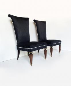 Poltronas Decò - veludo preto