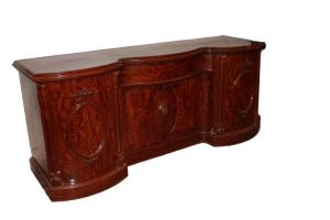 Grande servante sideboard credenza inglese stile Vittoriano del 1800 in mogano