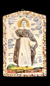 Formella devozionale raffigurante San Vincenzo Ferreri. Imola
