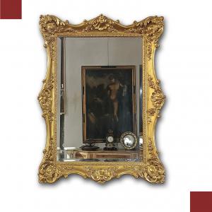 RECTANGULAR MIRROR, CARLO X STYLE, EARLY 19TH CENTURY