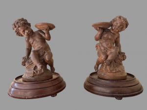 Coppia di sculture