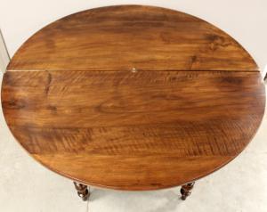 Antique Louis Philippe walnut console table - 19th century - Foto 10