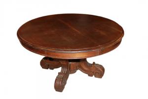 Extendable Louis Philippe Style Oval Table in Walnut, 1800s