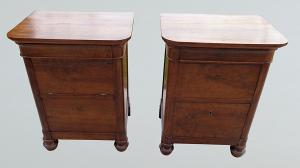 Pair of Charles X nightstands
