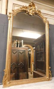 specc421 - specchiera in legno dorato, epoca '800, cm L 87 x H 142