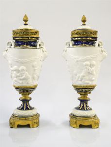 Important pair of Sevres vases