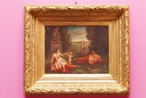 Quadro Empero "I bagnanti", primi dell'800