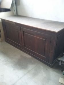 credenza noce epoca direttorio senese da sacrestia 240x80x100 
