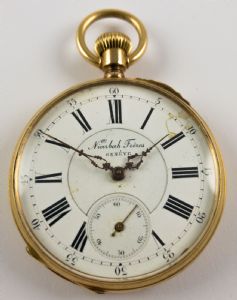 Gold pocket watch, late 19th century