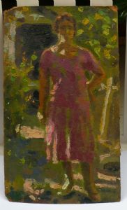 Carlo Corsi. "Figur im Garten".