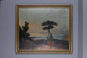 Veduta della costera Amalfitana con il Golfo di Napoli dell'800