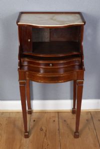 Mahogany bedside table, Louis XVI period