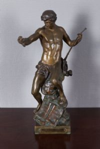 Statua di bronzo di E. Picault dell'800