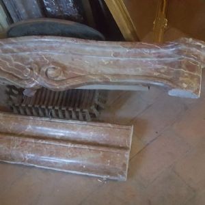 Marble fireplace