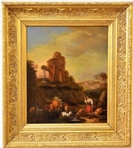 Paisagem com pastores e rebanhos. VENDIDO