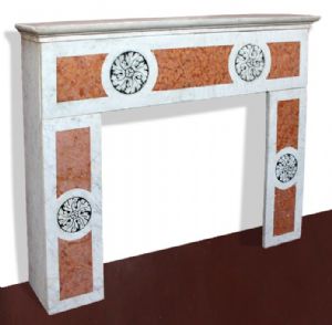 Antique fireplace in marble cm 150x118 h. Period 1800.