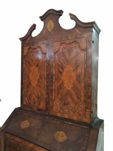 Trumeau in legno di noce con sportelli dipinti - Sicilia Luigi XIV