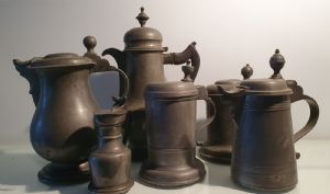 boccali in peltro XVIII e XIX secolo