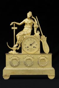 Gilt bronze clock, France, early 19th century