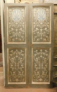 pts685 - serie di porte laccate, epoca '700, mis. diverse