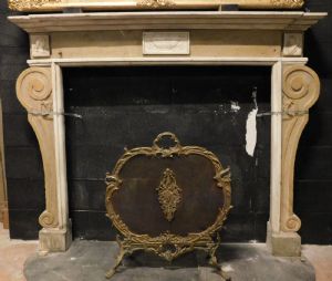 chm576 marble fireplace, 19th century, 160 cm wide x 127 cm high