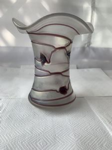 Vaso Vetro pesante iridescente