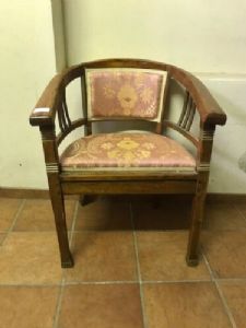 Art Deco Walnut Armchair - Restored (work in progress)_car 1695