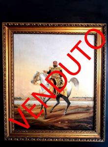 Orientalist painting depicting Abbas Hilmi I of Egypt