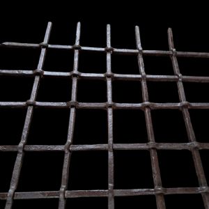 Rare quartered iron grating from the 15th-16th century