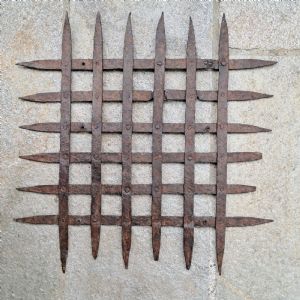 Late medieval close-knit grating