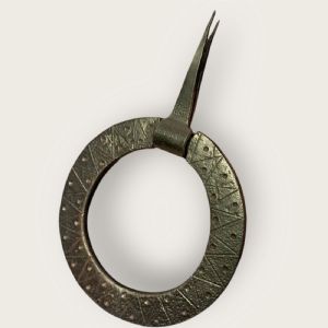 Ferro de anel forjado e gravado para portas ou móveis