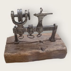 18th-century wrought iron watchmaker's lathe