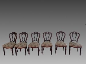 Set of six Louis Philippe chairs