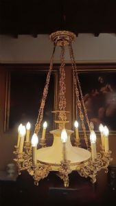 EMPIRE-LEUCHTER AUS BRONZE, ZWEITE HÄLFTE DES 19. JAHRHUNDERTS