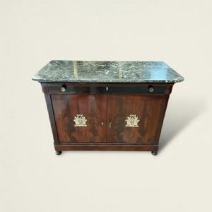 
Credenza in Legno con Marmo, Napoleone III