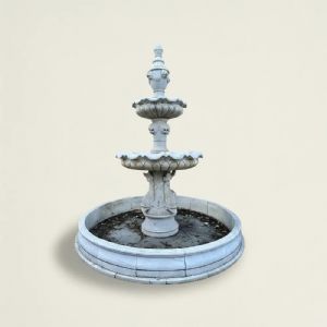 
Fontana da Giardino in Marmo Bianco, XX Secolo