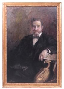 Felice Gussoni (Milan 1885-1908) - Portrait 130x90cm