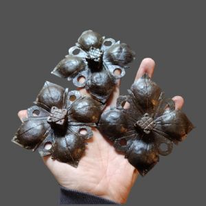 3 Large wrought iron 2-element nails - 17th-18th century