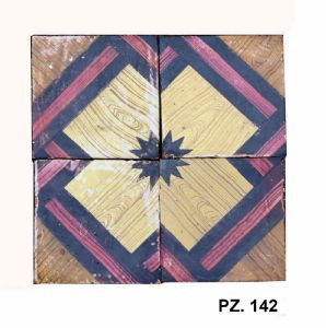 Antique majolica flooring