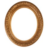 Antiker ovaler goldener Rahmen - O/6474 -