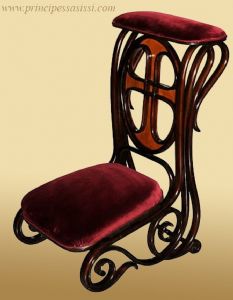  Raro inginocchiatoio Thonet marcato, produzione non di grande serie del 1880 c.a