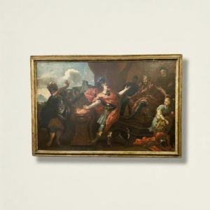 
Muzio Scevola davanti a Porsenna – Olio su tela XVIII secolo