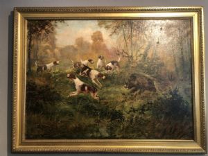 Die Wildschweinjagd, frühes 20. Jahrhundert