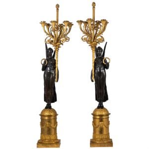 VENDUTA Coppia di candelabri