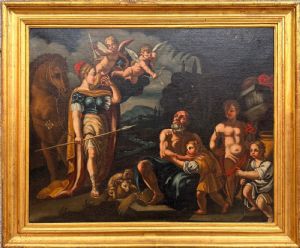 MINERVA CHE PROTEGGE LE ARTI E LE SCIENZE - SCUOLA EMILIANA