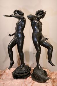 'Satiri danzanti', Grandi sculture in bronzo Edouard Drouot (1859 - 1945) nei modi di