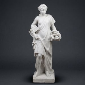 Scultura in marmo di Carrara, Fine XIX – Inizi XX secolo, Carrara marble sculpture, late 19th – early 20th century