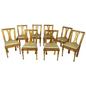 Set di Otto Sedie Luigi XVI