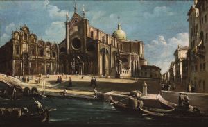 Campo Santi Giovanni e Paolo, follower of Francesco Guardi (Venice, 1712-1793)