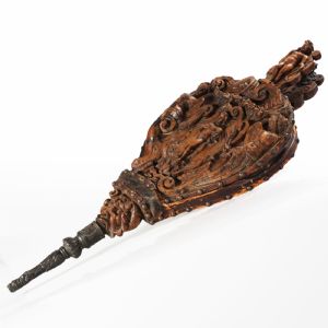 Pair of carved walnut bellows, Northern Italy, late 16th/early 17th century